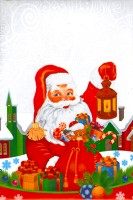 Пакет Новый год металл + рисунок     