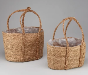 Корзина плетеная набор (рогоз)     